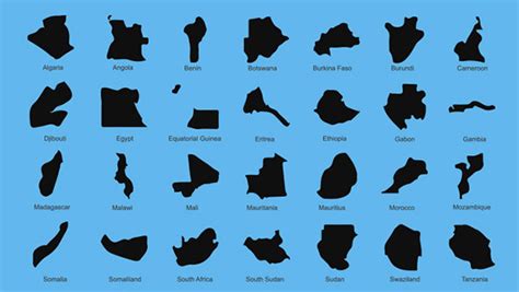 Country Map Shapes Vector Icons Pack Welovesolo