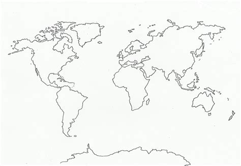 World Map Outline Map World Map