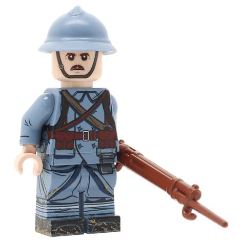 Ww1 French Soldier Lego Minifigure United Bricks