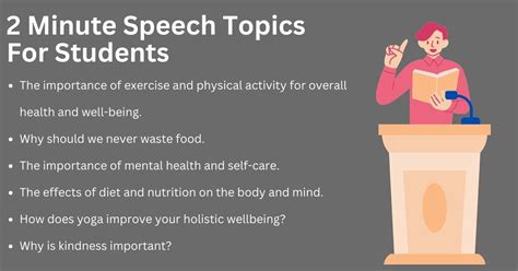 2 Minute Speech Topics For Students