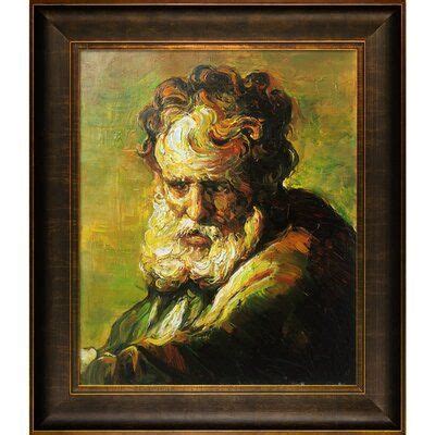 Vault W Artwork A Bust Of An Old Man By Rembrandt Van Rijn Picture