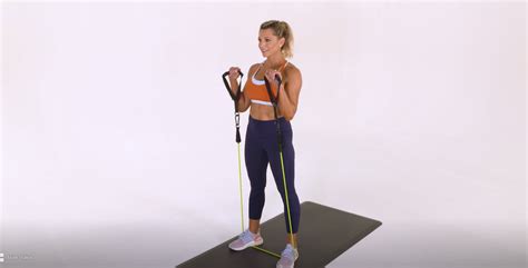 Resistance Band Biceps Curl With Talking Tips Oxygen Mag
