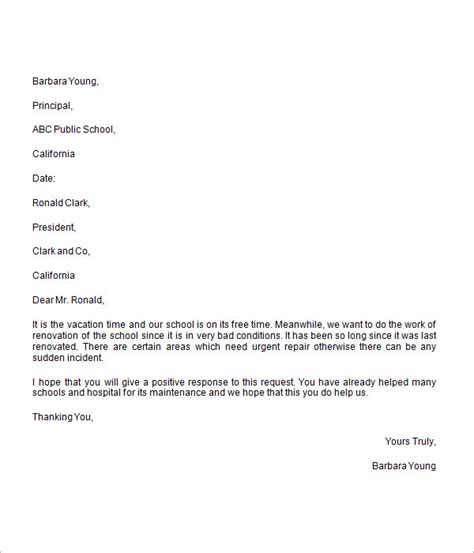 Fundraising Donation Request Letter Template Word Blogs