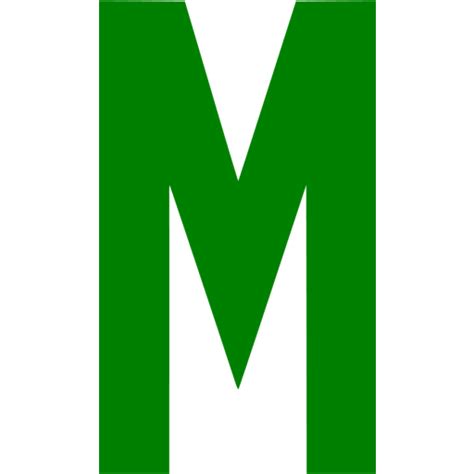 Green Letter M Icon Free Green Letter Icons
