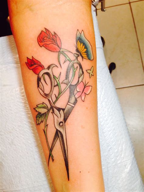 Butterfly on flower butterflies love flowers of all sizes. Scissor/Rose/Butterfly Tattoo by Oscar @Da Vinci Staffing ...