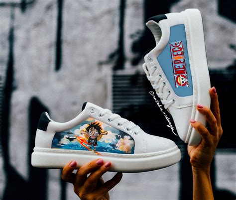 Anime One Piece Merch Custom Hand Painted Sneakers Nike Air Etsy