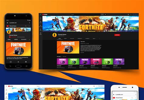 Free Youtube Channel Art Mockup Psd Template Free Photoshop Psfiles