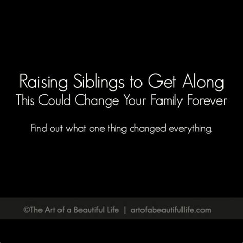 help sibling rivalry raising siblings to get along