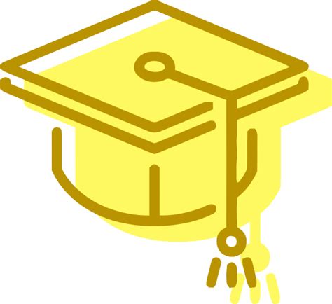 Graduation Hat Png Yellow Clipart Full Size Clipart 5568053