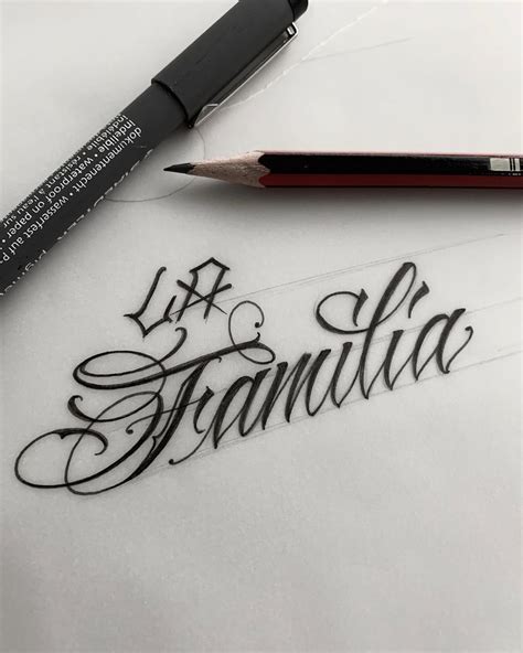 Familia includes uppercase and lowercase letters. Brigantetattoo on Instagram: "- LA FAMILIA - #tattoo # ...