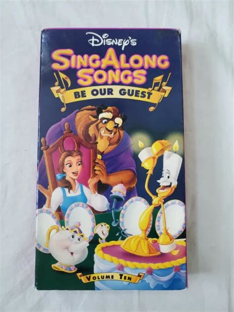 DISNEY S SING ALONG Songs Be Our Guest Volume Ten VHS Tape PicClick