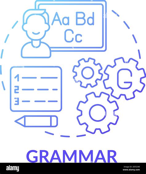 Grammar Concept Icon Stock Vector Image And Art Alamy