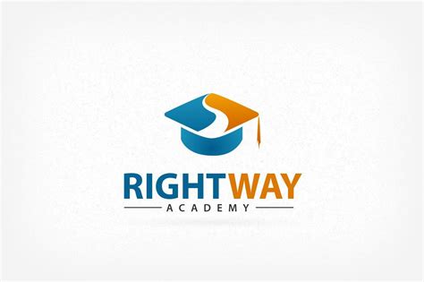 Right Way Academy Logo Academy Logo Education Logo Design School