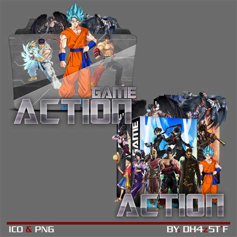 Action Game Folder Icon By Dh4z5t On Deviantart