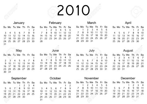2010 Calendar Rich Image And Wallpaper