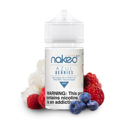 60ml naked 100 cream azul berries e liquid