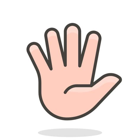 Tangan Dengan Jari Jari Terentang Gratis Ikon Dari 780 Free Vector Emoji