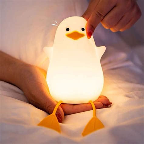 Creative Led Children Night Light Bedroom Decor Rechargeable Silicone