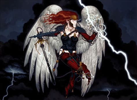 Lightning Angel By Postrk On Deviantart