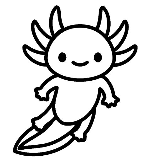 Axolotl Coloring Pages Free Printable Coloring Pages