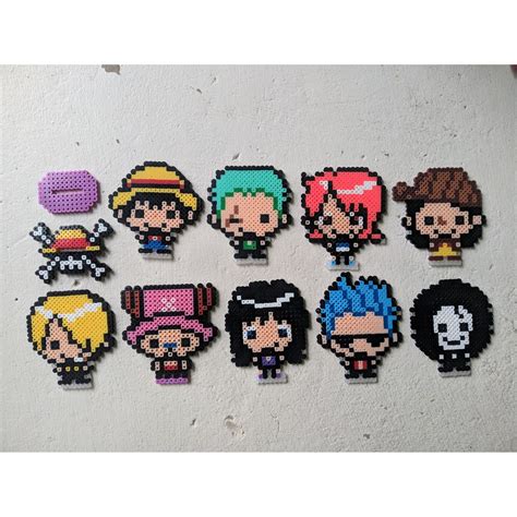 Handcrafted Perler Beads One Piece Shopee Philippines