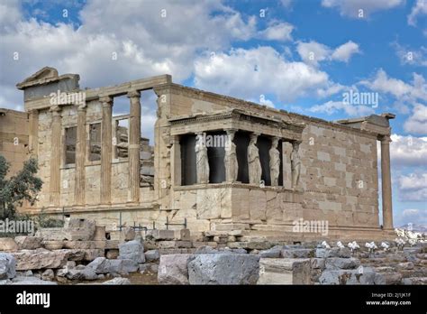 Erechtheum Temple Acropolis Athens Greece Stock Photo Alamy