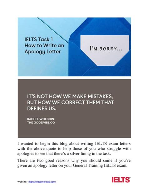 Ielts Task 1 How To Write An Apology Letter