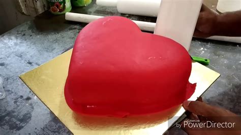Fondant Heart Shape Cake Best Heart Shape Cake Youtube