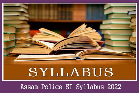 SLPRB Assam SI Syllabus 2022 Exam Pattern Slprbassam In