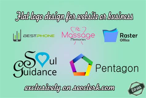 I Will Design A Flat Style Logo For 5 Seoclerks