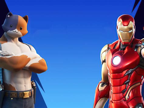 1400x1050 Iron Man And Meowscles In Fortnite 1400x1050 Resolution HD 4k ...