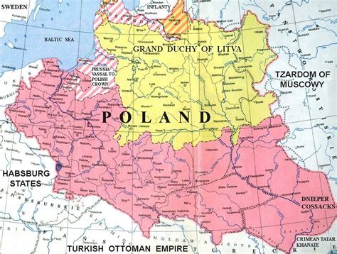 Map Of Poland In 17 Century Map Europe Map Historical Maps