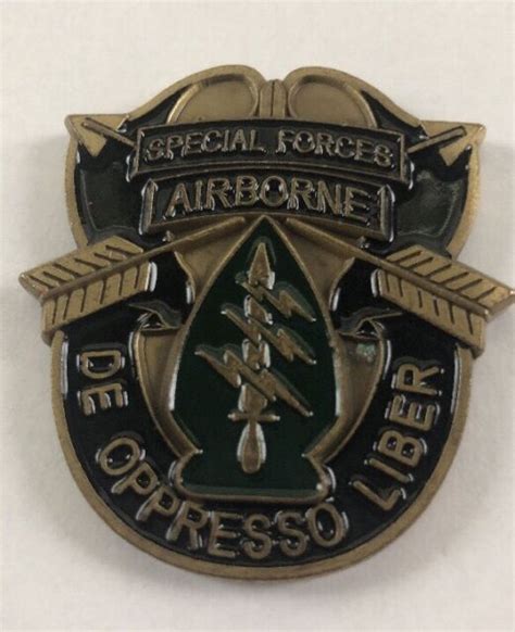 1st Battalion 7th Special Forces Group Airborne Challenge Coin F27