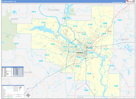 Digital Maps Of Pulaski County Arkansas