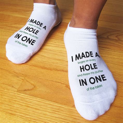 Funny Golf Ts For Men Humorous Novelty Socks For The Golfer Etsy