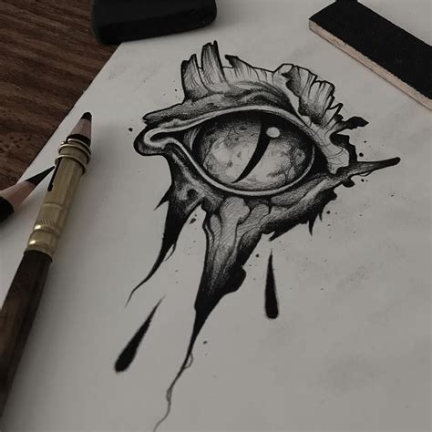 Learn To Draw Eyes Drawing On Demand Tattoo Project Dragon Eye