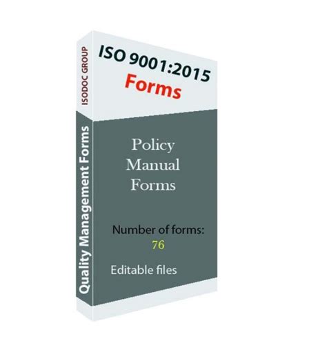 Iso 9001 Forms Isodoc Group
