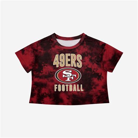 San Francisco 49ers Womens To Tie Dye For Crop Top Foco
