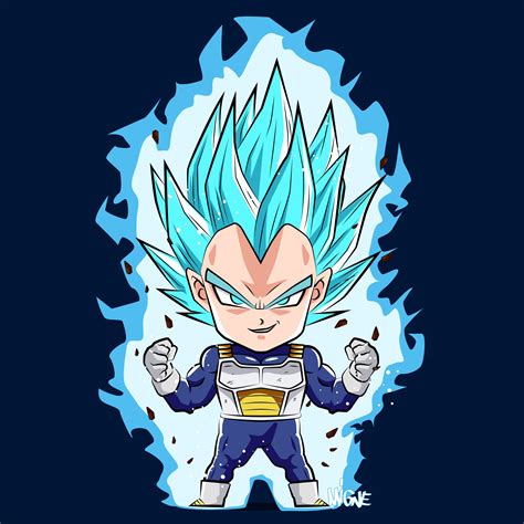 Chibi Vegito Super Saiyan Blue Dragon Ball Super Personajes De Images