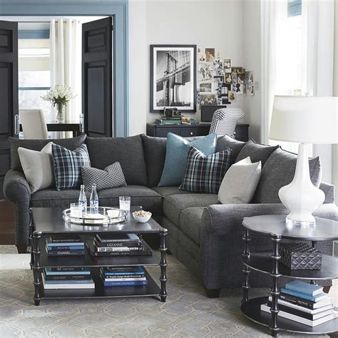 Grey L Shaped Sectional Couches Living Room Gray Living Room Design