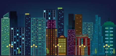 Most relevant best selling latest uploads. Modern city drawing multicolored high building icons vectors stock in format for free download 3 ...