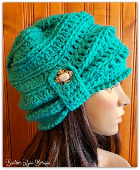 Wintertide Beanie... Free Crochet Pattern!! - ............Beatrice Ryan ...