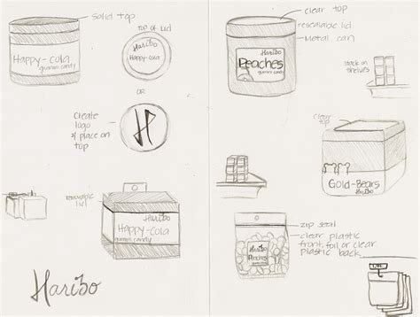 Packaging Design Project 1 Sketches