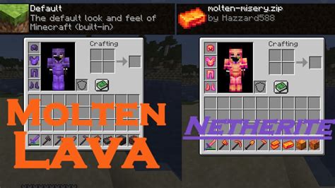 Lava Netherite Minecraft Texture Pack Showcase Download Youtube