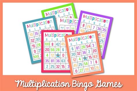 Free Multiplication Bingo Cards