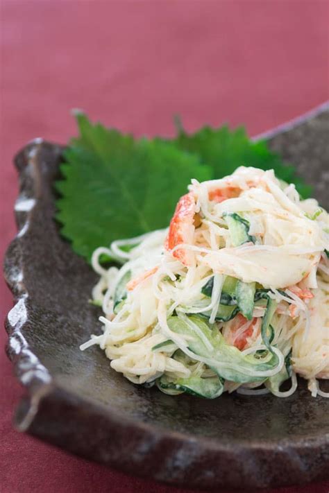 Kani Salad Recipe Japanese Crab And Cucumber Salad