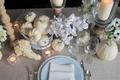 All White Thanksgiving Table Decor Hmr Designs