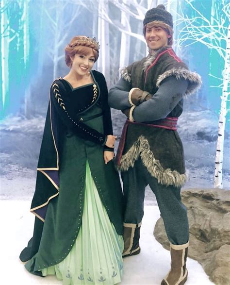 Queen Anna And Kristoff Princess Halloween Costume Frozen Cosplay