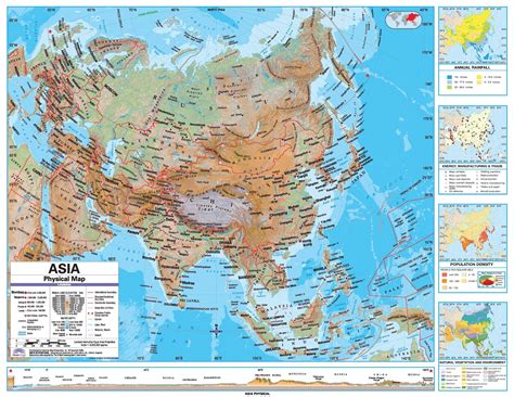 Physical Map Of Asia Mapa De Asia Mapa Fisico Mapa Asia Politico 21120