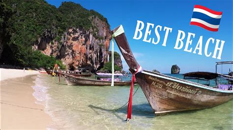 Railay Beach Krabi Best Beach In Thailand Youtube